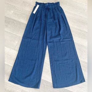 Mustard Seed Linen Blend Wide Leg Pants